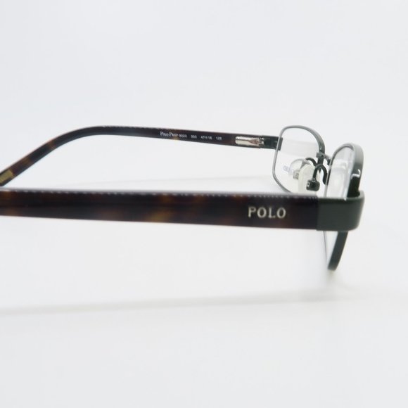 Polo Prep 8023 333 47mm Olive Metal/Brown Tortoise Rectangle Kids New Eyeglasses - Picture 4 of 10